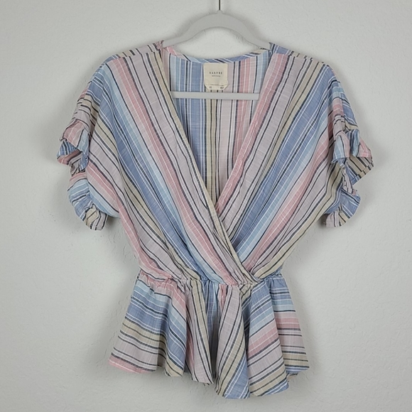Francesca's Collections Tops - Harpers Heritage Top Flowy Pastel XS
